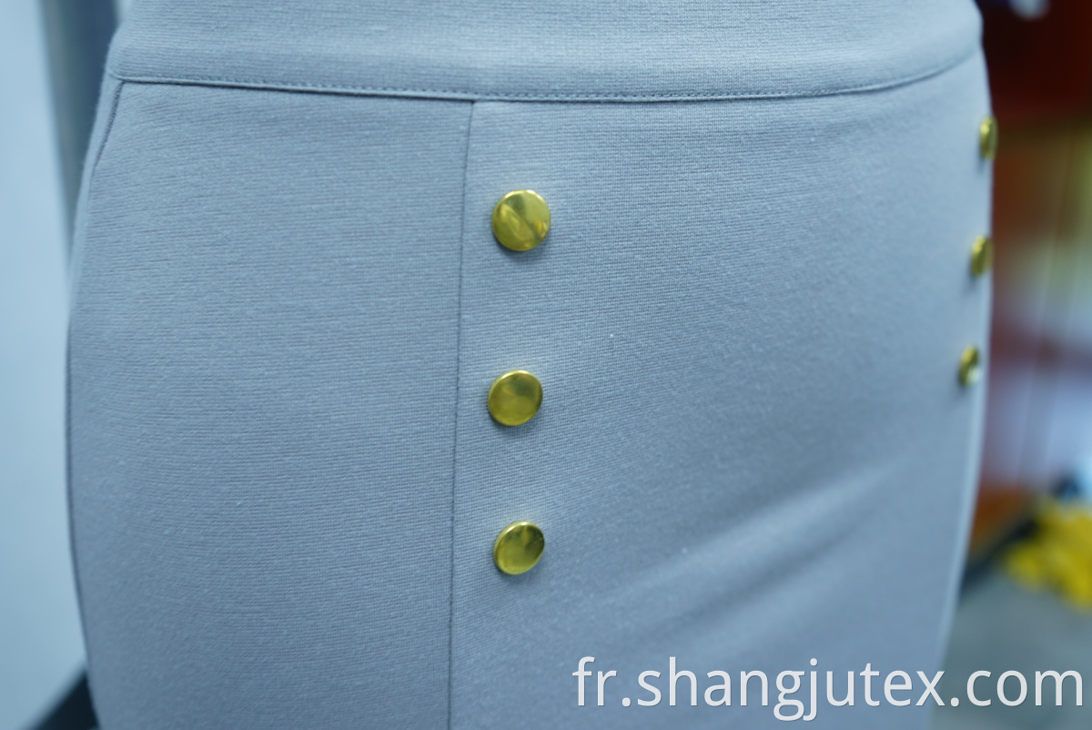 front have Decorative buttons of skirt